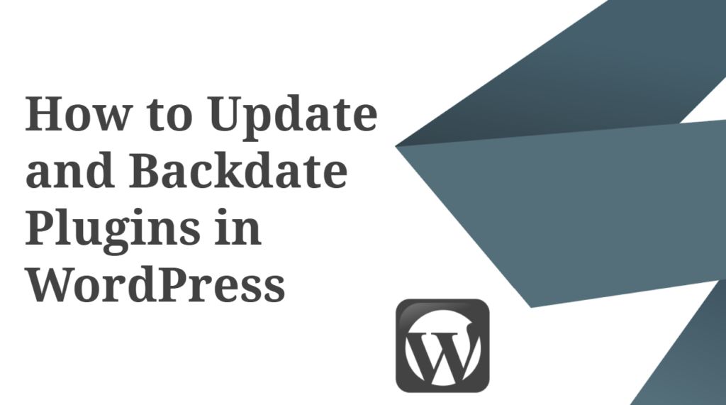 How to Update and Backdate Plugins in WordPress