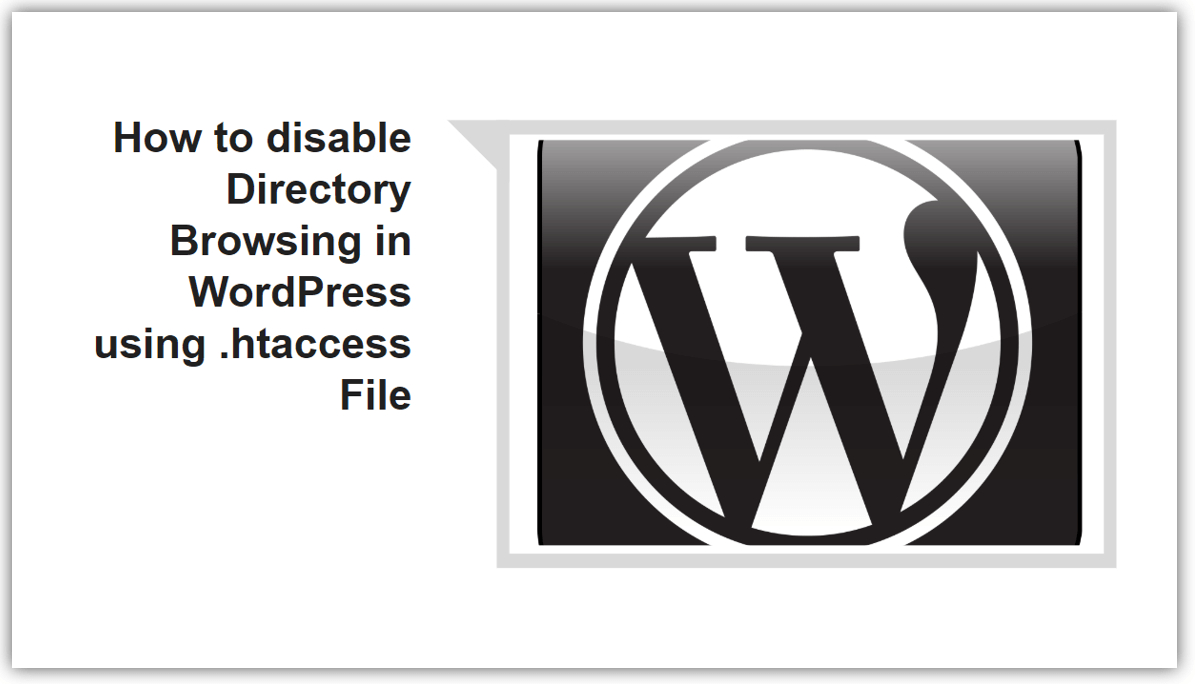 How to disable Directory Browsing in WordPress