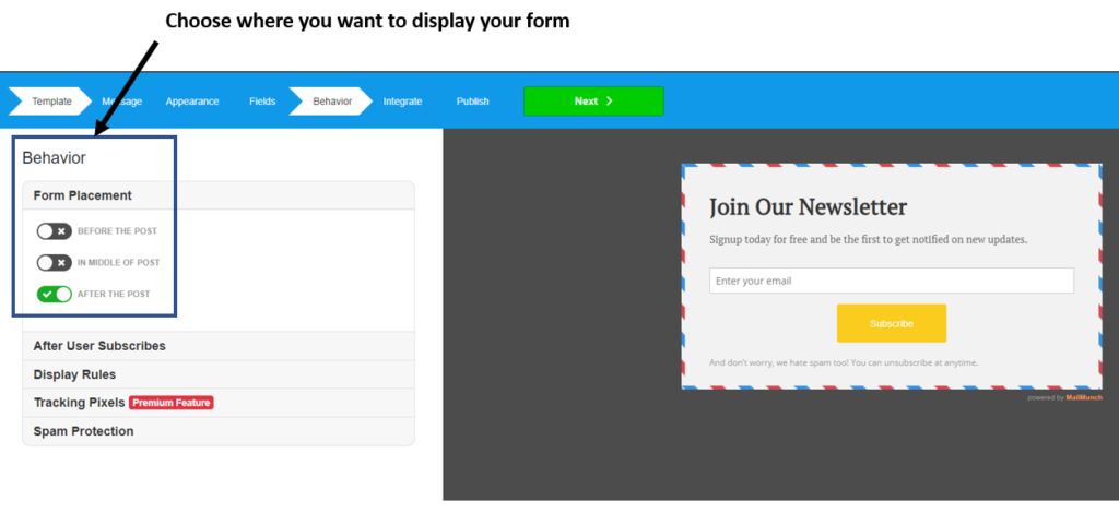 MailMunch Review-: Create beautiful opt-in forms in WordPress