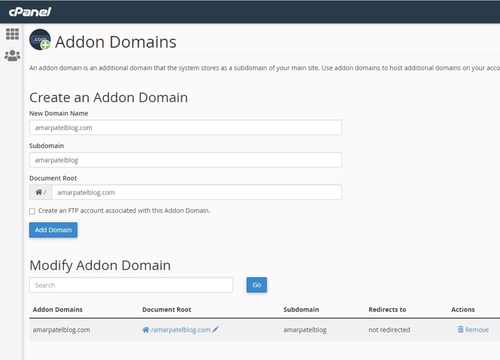 How to Install WordPress on Addon Domain using cPanel