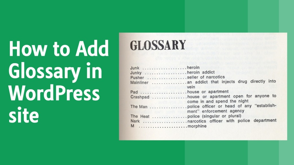 How to Add Glossary in WordPress 