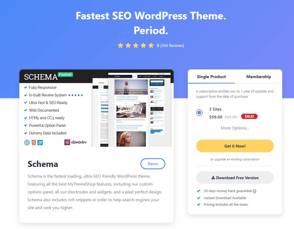 Schema Lite WordPress Theme Review