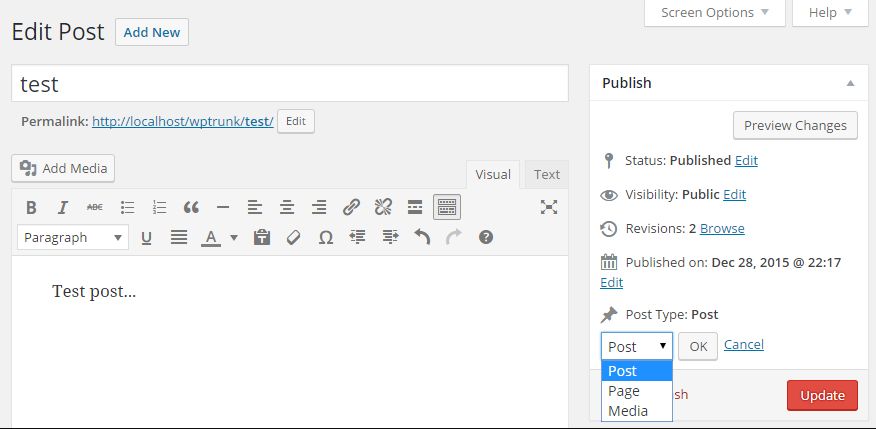How to convert Page into Post or vice-versa in WordPress